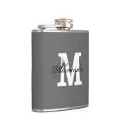 Persoonlijke monogram naam kleine drinkfles heupfles (Rechts)
