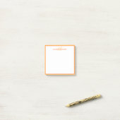 Persoonlijke Monogram Naam Minimalistisch Lief Ora Post-it® Notes (Op bureau)