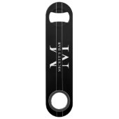 Persoonlijke Monogram Naam Speed Flessenopener (Achterkant)