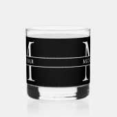 Persoonlijke Monogram Naam Whisky Glas (Rechts)