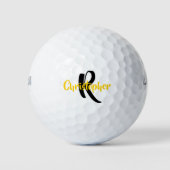 Persoonlijke Monogram Naam Wit Golfballen (Voorkant)