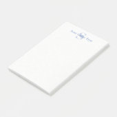 Persoonlijke Monogram Notitieblok Post It Notities Post-it® Notes (Schuin)