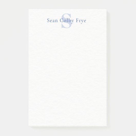 Persoonlijke Monogram Notitieblok Post It Notities Post-it® Notes (Voorkant)