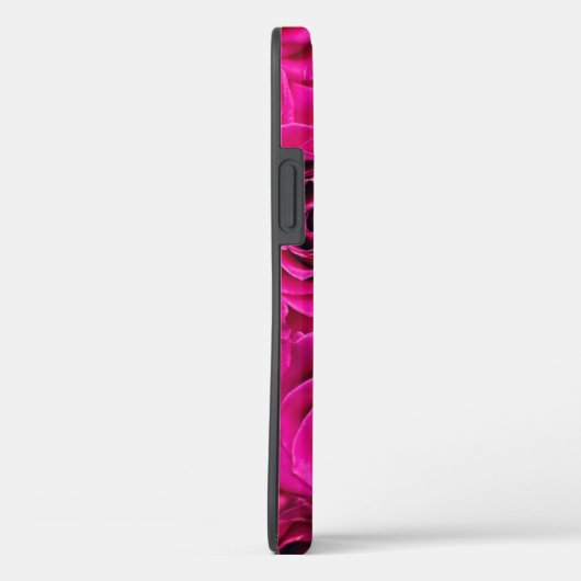 Persoonlijke Monogram Roze Rozen Case-Mate iPhone  Case (Achterkant / Rechts)
