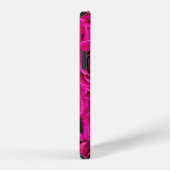 Persoonlijke Monogram Roze Rozen Case-Mate iPhone Hoesje (Rechterkant)