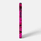 Persoonlijke Monogram Roze Rozen Case-Mate iPhone Hoesje (Linkerkant)