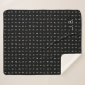 Persoonlijke Monogram & Runen Symbool Deken (Voorkant (horizontaal))
