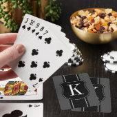 Persoonlijke monogram speelkaarten voor poker enz. (Insitu)