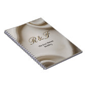 Persoonlijke Monogram Suite | Luxe Linnen Bruiloft Notitieboek (Rechterzijde)