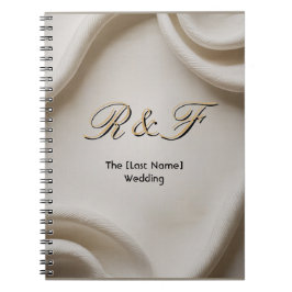 Persoonlijke Monogram Suite | Luxe Linnen Bruiloft Notitieboek
