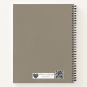 Persoonlijke Monogram Suite | Luxe Linnen Huwelijk Notitieboek (Achterkant)