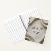 Persoonlijke Monogram Suite | Luxe Linnen Huwelijk Notitieboek (Binnen)