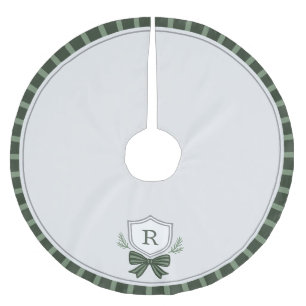 Persoonlijke Monogram Wapen Kerstboom Vloerkleed Rok