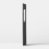 Persoonlijke monogram zwarte iPhone 12 hoes voor m (Achterkant / Links)