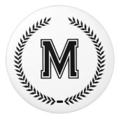 Persoonlijke Monogramme Handgrepen voor Laden Trek Keramische Knop (Voorkant)