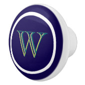 Persoonlijke Monogramme Handgrepen voor Laden Trek Keramische Knop (Rechts)