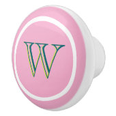 Persoonlijke Monogramme Handgrepen voor Laden Trek Keramische Knop (Rechts)