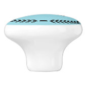 Persoonlijke Monogramme Handgrepen voor Laden Trek Keramische Knop (Zijkant)