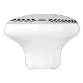 Persoonlijke Monogramme Handgrepen voor Laden Trek Keramische Knop (Zijkant)