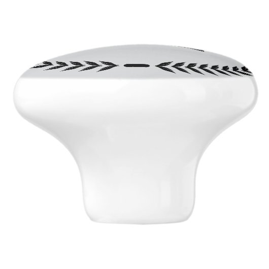 Persoonlijke Monogramme Handgrepen voor Laden Trek Keramische Knop (Zijkant)