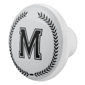 Persoonlijke Monogramme Handgrepen voor Laden Trek Keramische Knop (Rechts)