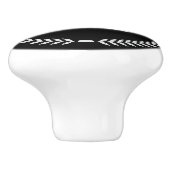 Persoonlijke Monogramme Handgrepen voor Laden Trek Keramische Knop (Zijkant)