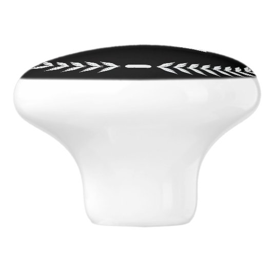 Persoonlijke Monogramme Handgrepen voor Laden Trek Keramische Knop (Zijkant)