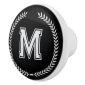 Persoonlijke Monogramme Handgrepen voor Laden Trek Keramische Knop (Rechts)