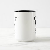 Persoonlijke monogrammok voor therapeut mok (Midden)