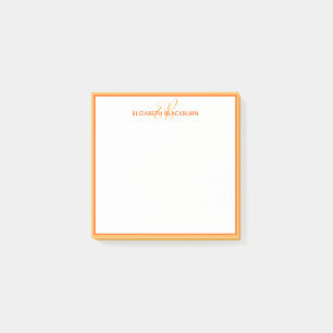 Persoonlijke Monogramnaam Minimalistisch Leuke Ora Post-it® Notes