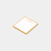 Persoonlijke Monogramnaam Minimalistisch Leuke Ora Post-it® Notes (Schuin)