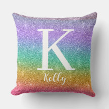 Persoonlijke Monogramnaam Nep Glitters Glanzend Kl