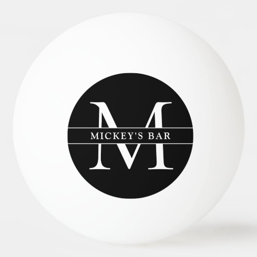 Persoonlijke Monogramnaam Pingpongbal (Voorkant)
