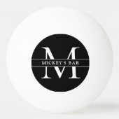 Persoonlijke Monogramnaam Pingpongbal (Achterkant)