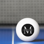 Persoonlijke Monogramnaam Pingpongbal (Net)