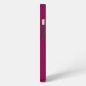 Persoonlijke Monogramnaam Zeilboot Racing Roze iPhone Hoesje (Linkerkant)