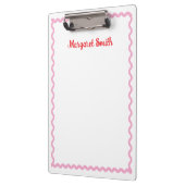 Persoonlijke monogramnotitieblokken met schelpvorm klembord (Links)