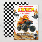 Persoonlijke Monster Truck off-road verjaardagsfee Kaart (Voorkant / Achterkant)