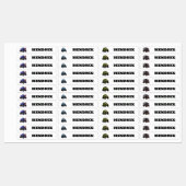 Persoonlijke Monster Truck Schoolnaam Labels (Vel)