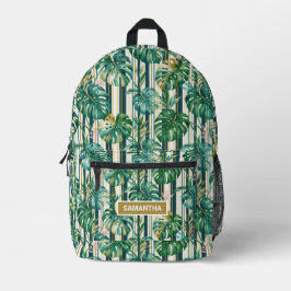 Persoonlijke Monstera Blad Bedrukte Rugzak