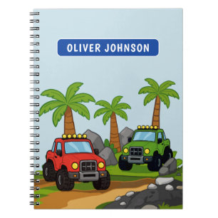 Persoonlijke Monstertruck Jongens School Notitieboek
