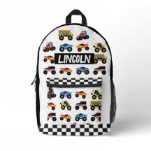 Persoonlijke Monstertruck Kinder Rugzak