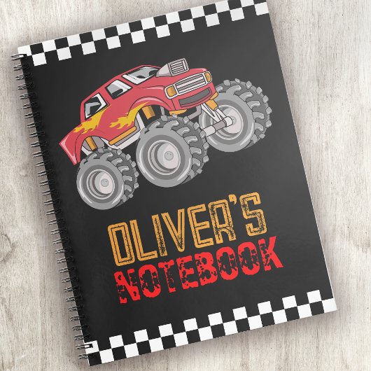 Persoonlijke Monstertruck Kinderen Notitieboek