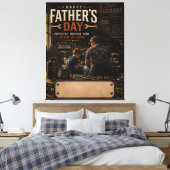 Persoonlijke monteur vader canvas wandkunst afdruk (Insitu (Slaapkamer))