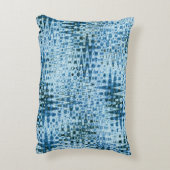 Persoonlijke Mooie Abstracte Blues Accent Kussen (Achterkant (Verticaal))