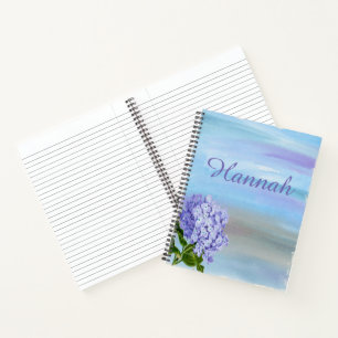 Persoonlijke Mooie Aquarel Hydrangea Notitieboek