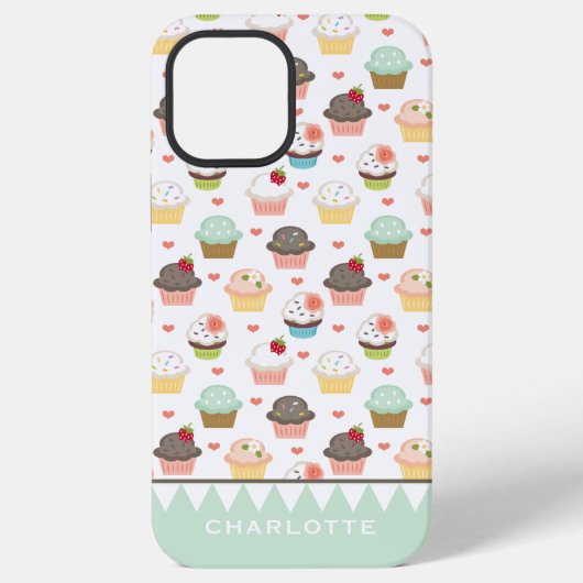 Persoonlijke mooie cupcake iPhone hoesje (Achterkant)