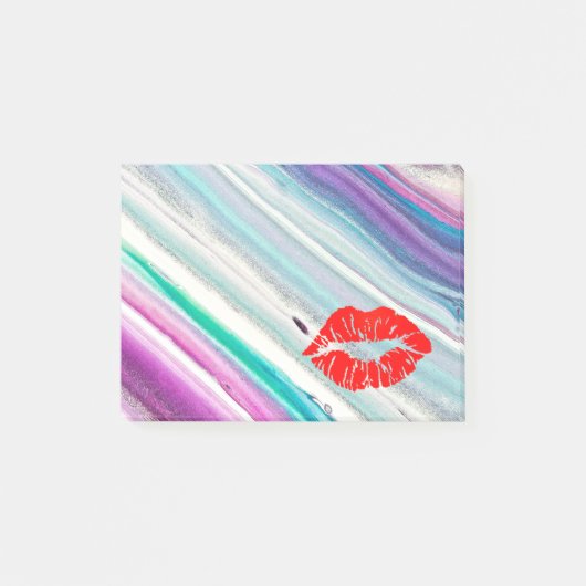 Persoonlijke Mooie Lippen op marmer Post-it® Notes (Voorkant)