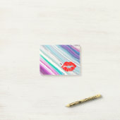 Persoonlijke Mooie Lippen op marmer Post-it® Notes (Op bureau)