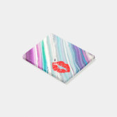Persoonlijke Mooie Lippen op marmer Post-it® Notes (Schuin)